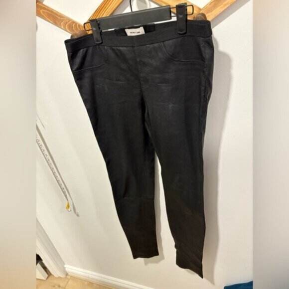 HELMUT LANG LAMB LEATHER PANTS - Size 8 - Picture 2 of 13